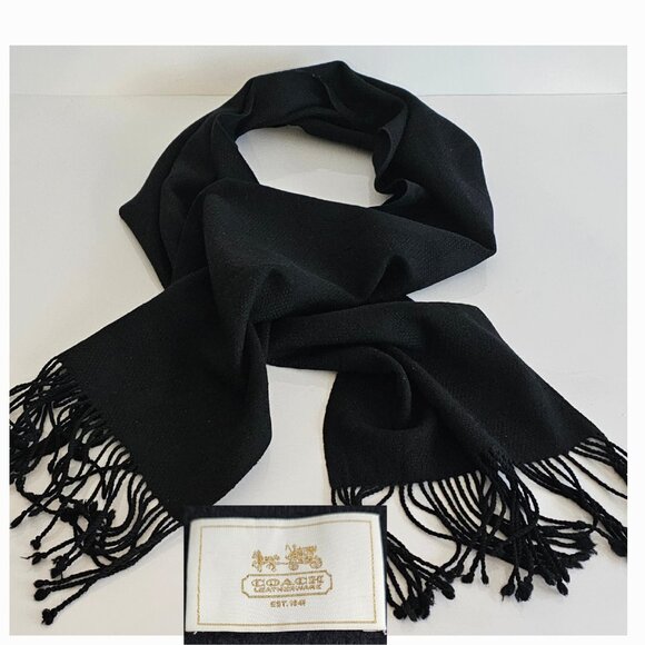 COACH SCARF Gorgeous 100% CASHMERE   🆕🆕🆕💕 - Picture 1 of 9